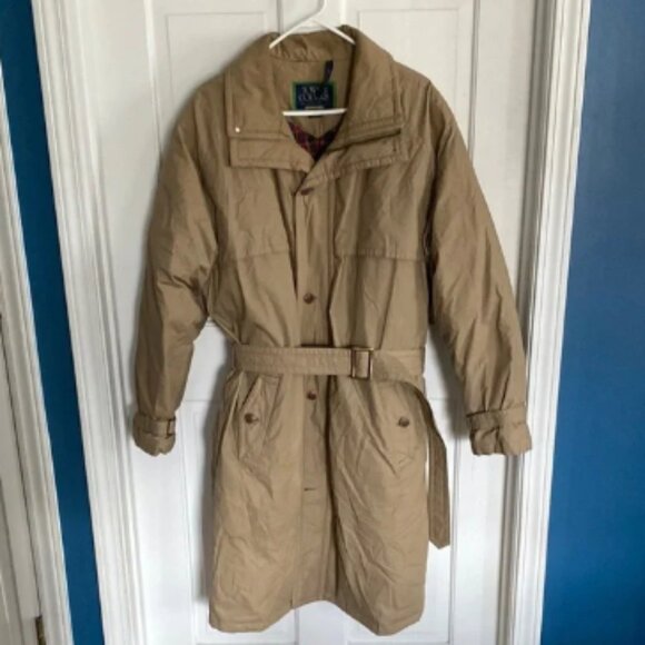 Vintage Town & Country Down Coat with Belt and Wide Collar - Picture 1 of 7